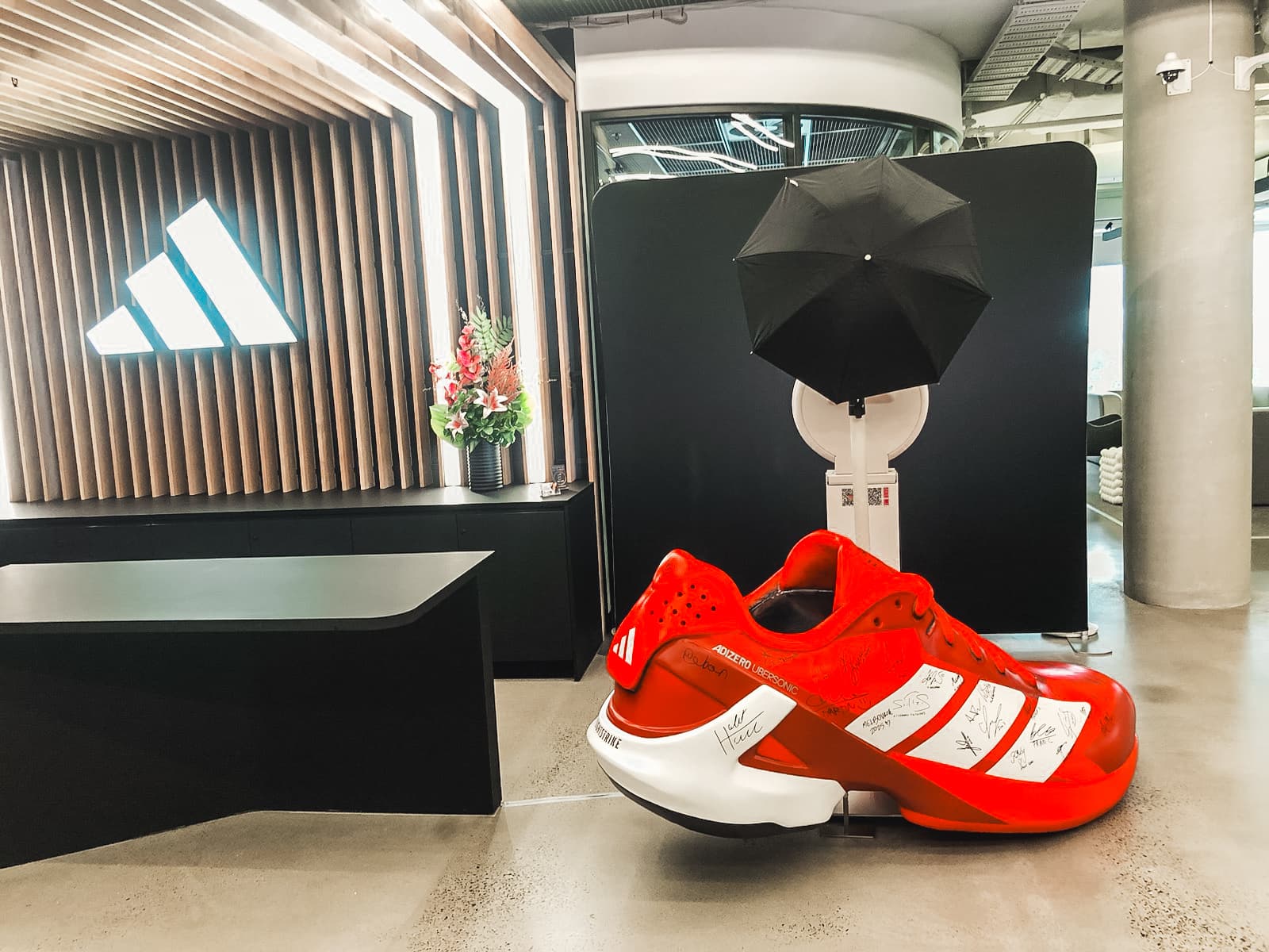 Branded Adidas photo booth activation at an event in Melbourne