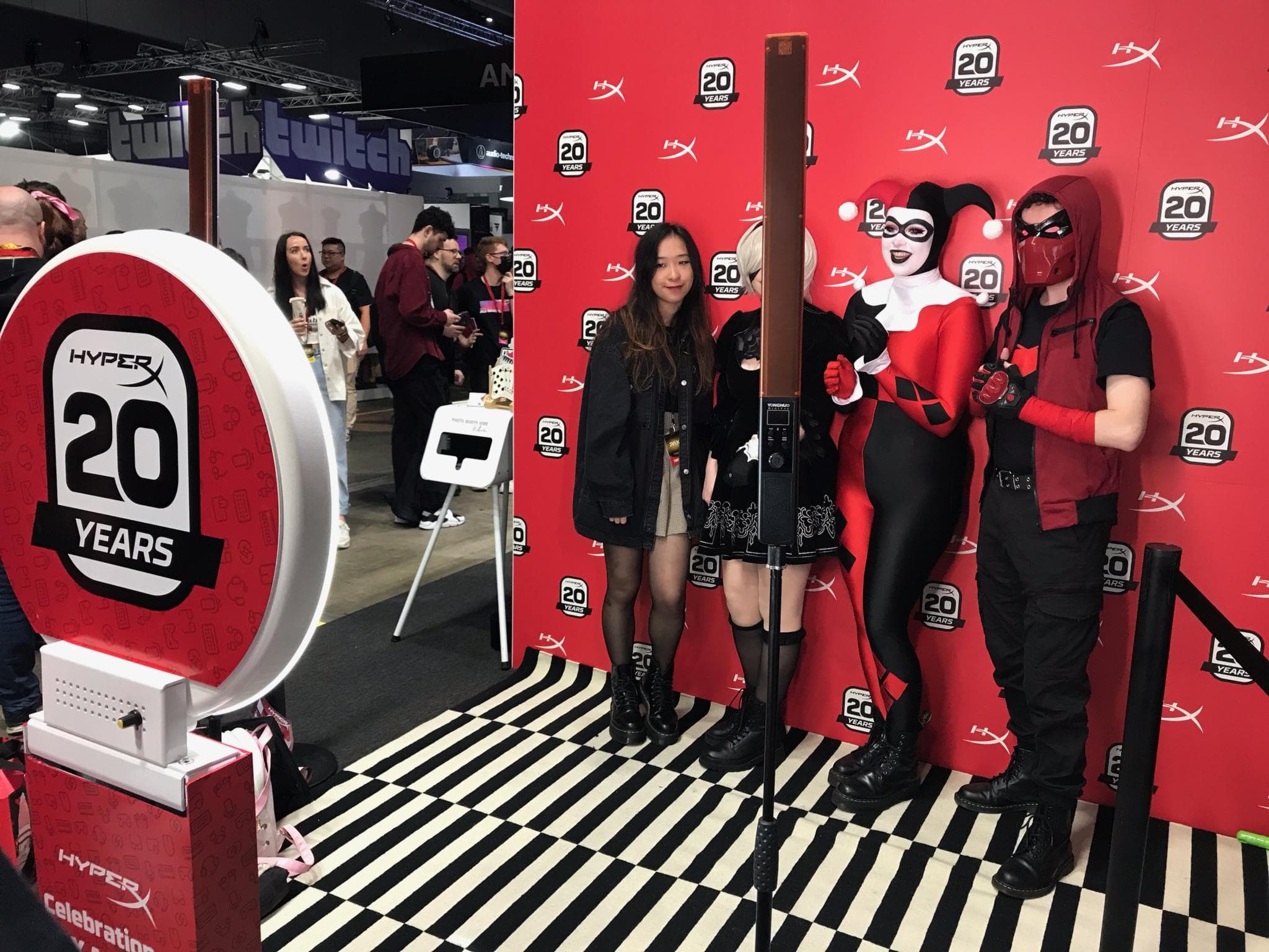 HyperX branded photo booth activation at an event in Melbourne