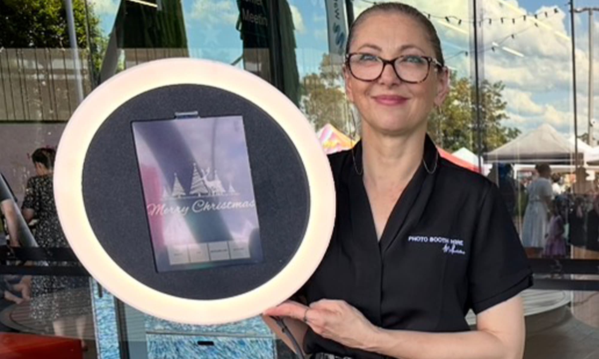Ring Roamer photo booth experience for hire in Melbourne
