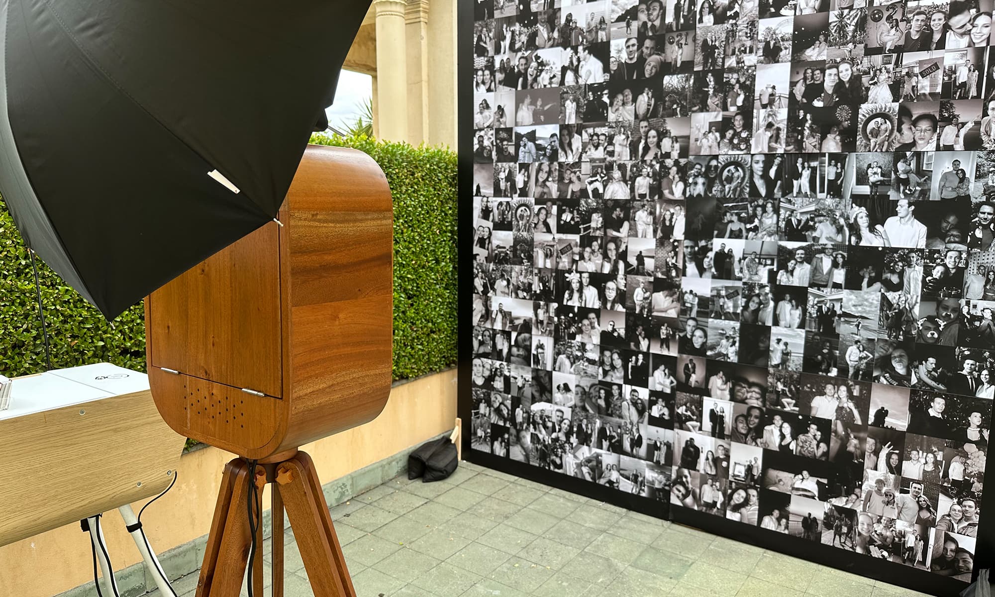Rustic photo booth for hire in Melbourne
